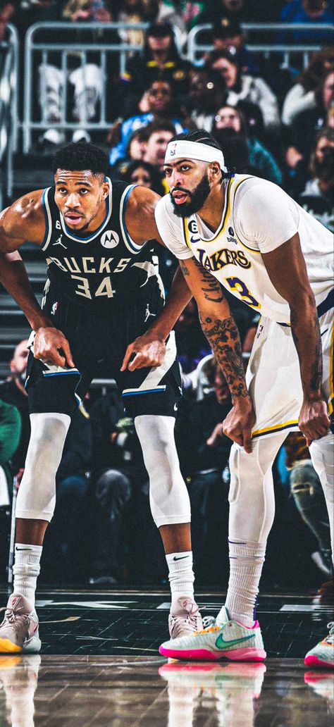 Nba Legends Wallpaper, Cold Basketball Photos, Anthony Davis Aesthetic, Anthony Davis Wallpapers, Giannis Antetokounmpo Aesthetic, Nba Wallpapers Aesthetic, Nba Players Wallpaper, Giannis Antetokounmpo Wallpaper, Nba Pics