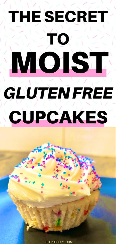 Easy Gluten Free Desserts | Gluten Free Cake Recipe | Easy Gluten Free Recipes | Gluten Free Desserts Cake | Gluten Free Recipes | Gluten Free Cupcakes | Easy Gluten Free Desserts 5 Ingredients | Moist Vanilla Cake | Moist Gluten Free Cake Recipes | #glutenfree #glutenfreerecipes #glutenfreebaking #glutenfreedesserts #glutenfreecake #glutenfreecupcakes Gf Cupcakes Vanilla, Moist Gluten Free Cupcakes, Gluten Free Cupcakes Easy, Best Gluten Free Cupcake Recipe, Gluten Free Cake Recipes Easy, Gf Cupcakes, Gluten Free Cupcake Recipe, Cake Sans Gluten, Gluten Free Cupcakes Vanilla