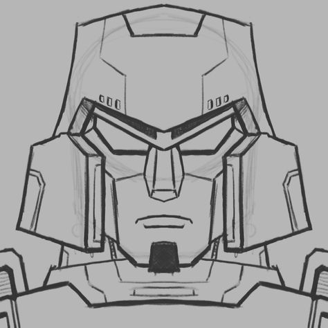 Transformers Drawing Easy, Transformers Drawing, Transformers Megatron, Drawing Easy, Sketch Art, Easy Drawings, Transformers, Ipad, Sketch