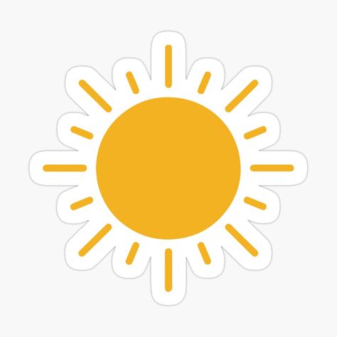 Sun Sticker Aesthetic, Sun Animation, Sun Emoji, Sun Sticker, Streetwear Tshirt Design, Bright Sunshine, Cute Sun, Pochette Album, Scrapbook Book