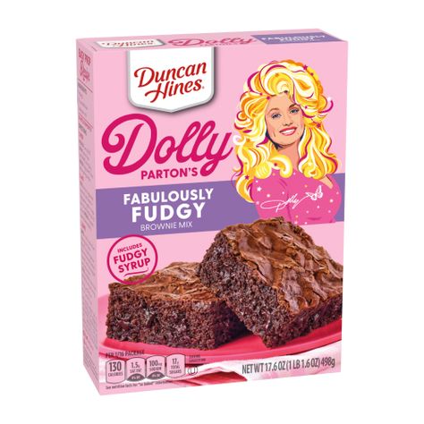 Dolly Parton's Fabulously Fudgy Brownie Mix | Duncan Hines Dolly Parton Recipes, Desserts Birthday, Pecan Pie Brownies, Fudge Brownie Recipe, Fudgy Brownie, Fudge Brownie, Duncan Hines, Cornbread Mix, No Bake Brownies