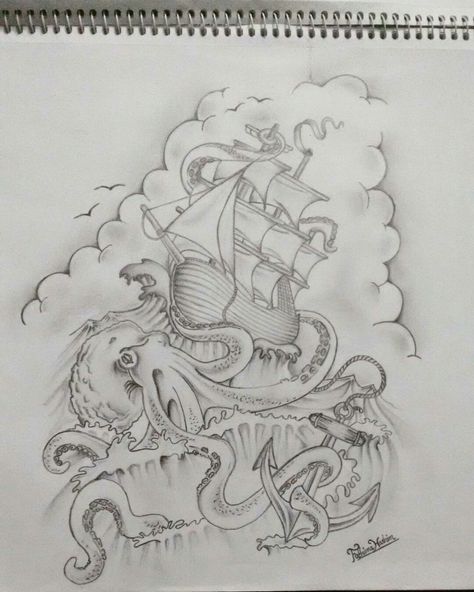 Shipwreck ... ⚓🛳🐙 #pencildrawing #drawing #shipwreck #art Shipwreck Drawing Easy, Shipwreck Sketch, Shipwreck Drawing, Shipwreck Art, Shipwreck Tattoo, Pirate Sleeve, Pirate Christmas, Draw Reference, Craft Room Design