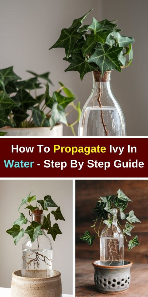 Discover how to propagate English ivy in water with our step-by-step guide!  Learn the best techniques for propagating English ivy, including tips on  how to care for ivy plants and how to grow English ivy indoors. This  comprehensive resource covers everything from English ivy propagation in  water to essential care tips for thriving ivy indoors. Perfect for  beginners and plant enthusiasts alike, explore how to take care of ivy  plants and watch your garden flourish! Ivy Care Indoor, How To Propagate English Ivy, Propagate English Ivy, Propagating Ivy, Propagate Ivy, English Ivy Care, Ivy Propagation, English Ivy Indoor, Peace Lily Indoor