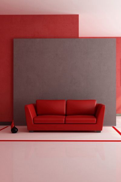 Beautiful modern sofa! #red #sofa #pillows #modern #sleeksofa #sleekdecor #minimalisticdecor #minimalistic #redaesthetic #focalwall #redwall #graywall #flooring #decor #aesthetic #luxury Sofa Aesthetic, Sleek Decor, Gorgeous Sofas, Aesthetic Luxury, Focal Wall, Red Sofa, Red Walls, Decor Aesthetic, Red Aesthetic