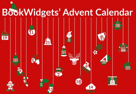 Interactive Classroom Advent Calendar: Counting down to Christmas with your students - BookWidgets Classroom Advent Calendar, Advent Calendar Template, Online Advent Calendar, Candy Advent Calendar, Interactive Calendar, Chocolate Advent Calendar, Interactive Classroom, The Nativity Story, Online Calendar