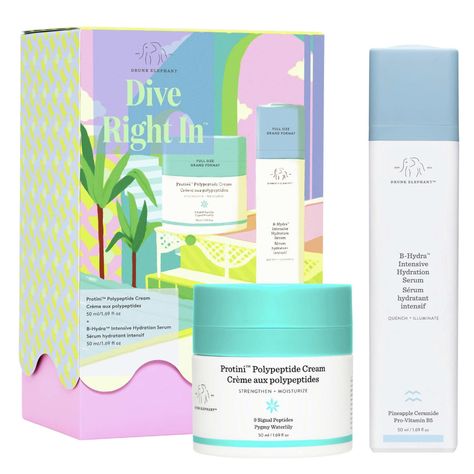 Peptide Moisturizer, Sephora Gift Sets, Polypeptide Cream, Trending Skincare, Drunk Elephant Skincare, Hydration Serum, Cheap Skin Care Products, Sephora Skin Care, Face Kit