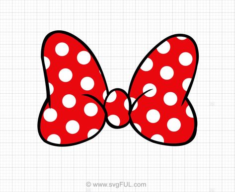 Minnie Mouse Template, Minnie Mouse Printables, Minnie Mouse Birthday Party Decorations, Svg Clip Art, Bow Svg, Minnie Bow, Mickey Mouse Birthday Party, Minnie Mouse Bow, Minnie Mouse Cake