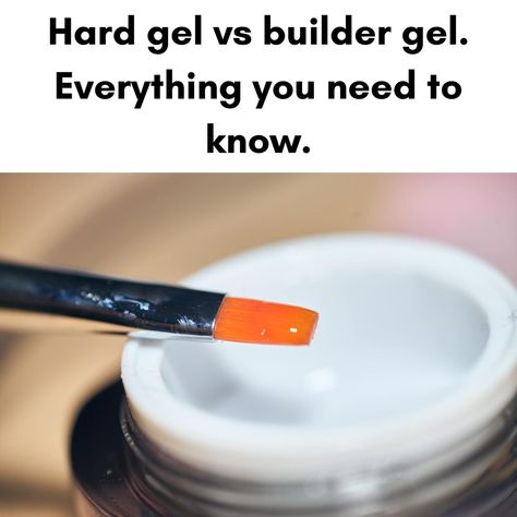 Hard Gel vs Builder Gel. Which one is better for you? 1 Bonder Gel Nails, Poly Gel Nails Removal, Bonding Gel Nails, How To Fill Gel Nails At Home, Gel Nails Vs Dip Powder, Clear Polygel Nail Ideas, Gel Builder Nails Short, Builder Gel Designs, Gel Builder Nails Diy