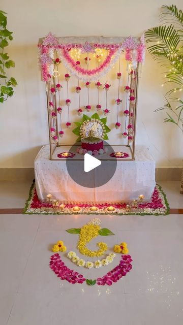 Satyanarayana Pooja Decoration Ideas, Puja Decoration At Home, Pooja Decoration Ideas At Home, Pooja Decoration Ideas, Pooja Decoration, Decoration Ideas, Quick Saves, Home Decor, Home Décor