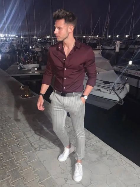 Mens Maroon Shirt Outfit, Maroon Shirt Combination Men, Maroon Dress Shirt Men Outfit, Dark Purple Shirt Outfit Men, Burgundy Button Up Shirt Men Outfit, Burgundy Dress Shirt Men Outfit, Wine Colour Shirt For Men, Dark Shirt Outfit Men, Maroon Button Up Shirt Men Outfit