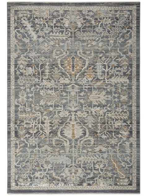 Sorayat Navy Rug | The Rugs Warehouse Multicolor Rug, Nourison Rugs, Taupe Rug, Short Fringe, Artisan Rugs, Rug Cleaner, Navy Rug, Burke Decor, Floral Border