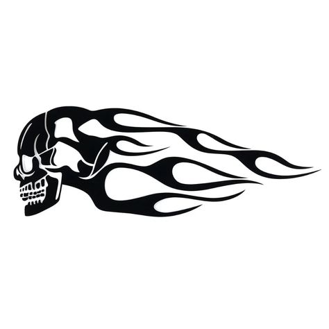 Motorcycle Gas Tank, Flame Decals, Skull Stencil, Motorcycle Paint Jobs, Dragon Silhouette, Motorcycle Decals, Flame Art, Bike Stickers, Skulls Drawing