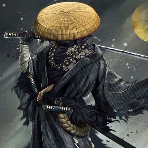 Fantasy Samurai, Samurai Concept, Guerriero Samurai, Bamboo Hat, Ronin Samurai, Art Vampire, Arte Ninja, Samurai Wallpaper, Samurai Artwork