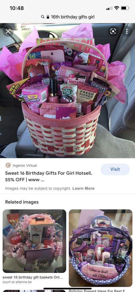 Sweet 16 Birthday Gifts For Girls Ideas, 16th Birthday Present Ideas Girl, Sweet 16 Gift Ideas For Niece, Sweet 16 Gifts For Girls 16th Birthday, Sweet 16 Basket, 16th Birthday Gifts For Girls Ideas, Gifts For 16 Year Girl, Gifts For 16th Birthday Girl, Sweet 16 Present Ideas