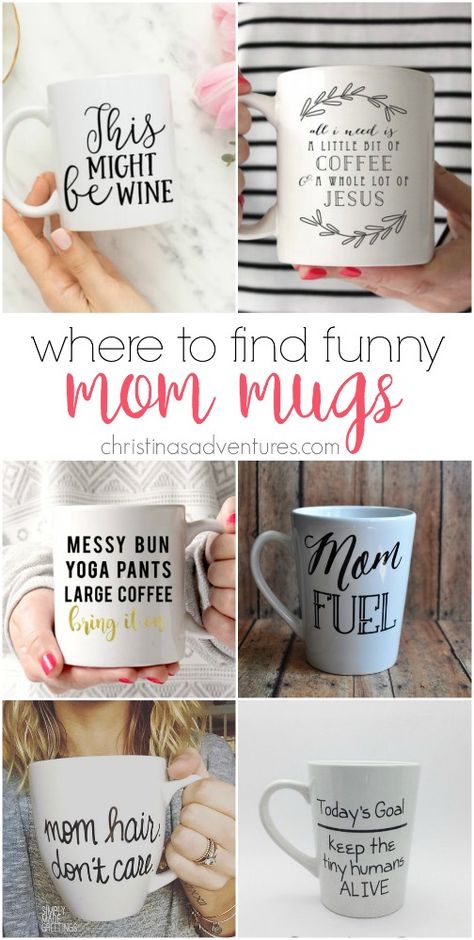 The best shops to find funny mom mugs - great ideas for Mother's Day, birthdays, or just to treat yourself for being an awesome mom. Cricut Mugs, Cricut Crafts Ideas, Mom Mugs, Awesome Mom, Mothers Day Ideas, Diy Gifts For Mom, Cricut Project Ideas, Mug Ideas, Mothers Day Crafts For Kids