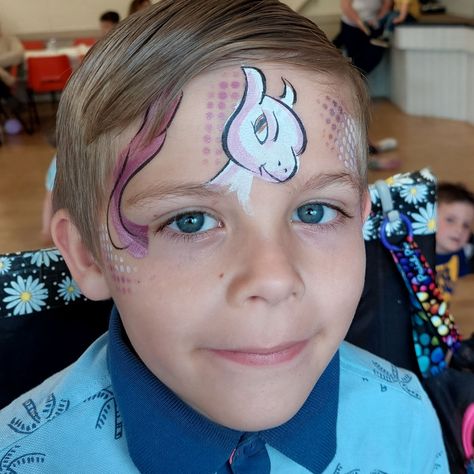 Mew 2 Face paint. Pokemon Facepainting. Face paint for birthday boy. Pokemon Face Painting Ideas, Pokemon Face Paint, Pokemon Facepaint, Painting Pokemon, Pokemon Faces, Girl Face Painting, Pokemon Mew, Face Paints, Pokemon Birthday Party