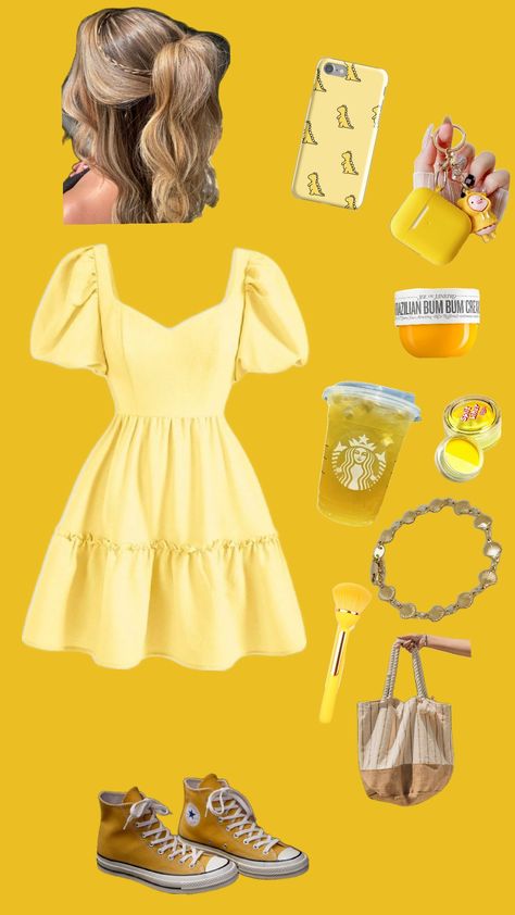 #yellow #outfitinspo #outfit Outfit Yellow, Senior Trip, Disney Outfits, My Style, Yellow, Disney, Outfit Inspo, Birthday, Pins