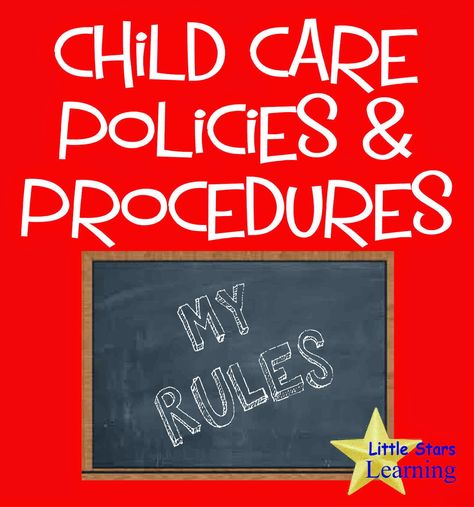 Little Stars Learning: Policies & Procedures Daycare Contract, Opening A Daycare, Daycare Business Plan, Preschool Director, Home Childcare, Home Day Care, Starting A Daycare, Daycare Forms, Childcare Business