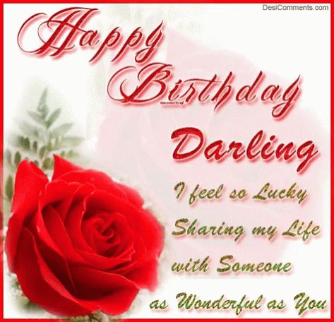 Happy Birthday Darling Happy Birthday My Love GIF - HappyBirthdayDarling HappyBirthdayMyLove - Discover & Share GIFs Happy Birthday My Love Gif, Happy Birthday Husband Romantic, Happy Birthday Wishes For Girlfriend, Happy Birthday My Darling, Birthday Message For Wife, Happy Birthday Darling, Birthday Wishes For Lover, Birthday Wishes Songs, Birthday Wishes For Girlfriend