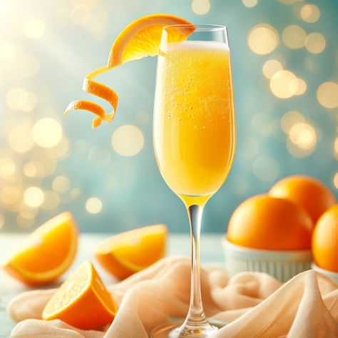 • 2 oz chilled sparkling wine • 2 oz fresh orange juice • Orange peel twist for garnish Pour chilled sparkling wine into a champagne flute. Top with fresh orange juice. Garnish with a twist of orange peel Mimosa Cocktail, Fresh Orange Juice, Fresh Orange, Orange Peel, Sparkling Wine, Orange Juice, Mimosa, Champagne Flute, Cocktail Recipes