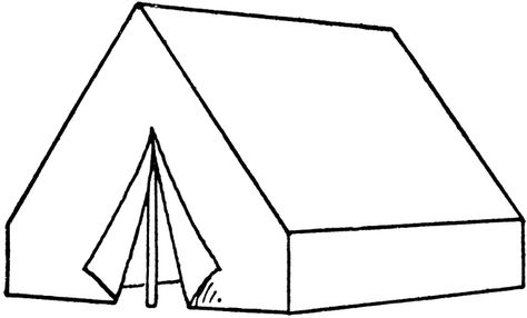 Camping Tent Clip Art Tent Clipart, Tent Drawing, Bible Coloring Sheets, Camping Coloring Pages, Tents Camping, Spongebob Painting, Drawing Template, Kids Library, Theme Activity