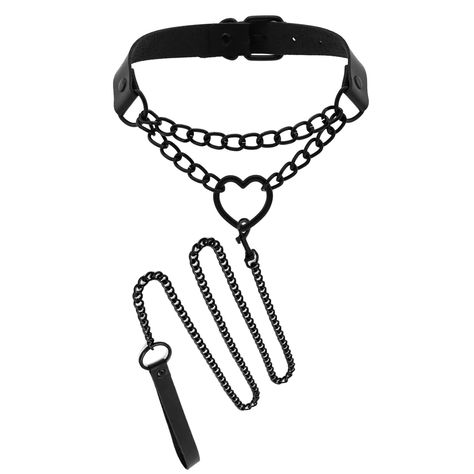 PRICES MAY VARY. Premium Material: Made of high-quality faux leather and metal buckle materials,this sexy traction rope collar set is long-lasting and can be long time used Adjustable Length: Adjustable Necklace and Fits from 30cm (12 inches) to 38.5cm (15 inches).There are six adjustable holes in this cute collar, and you can adjust the tightness of your neck to fit your size Pet Cosplay Gift: It is a great and Unique Gift for Youself ,Friends,Anime Fan, Family,Fairy Women/Lady and Lovers on Va Collar And Leash Women, Human Collars And Leash, Choker Leash, Kitten Play Gear, Exotic Hair Color, Lingerie Aesthetic, Friends Anime, Leash And Collar, Leather Choker Collars