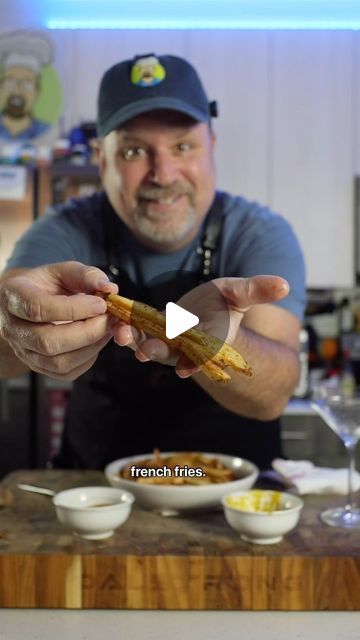 Slade Wentworth on Instagram: "Nearly Perfect Fries! 

I make these all the time for the kids — a tried and true method to get really great fries in the easiest way possible! 

Message me with any questions. 

My seasoning:

1 tsp Garlic powder
1 tsp Onion powder 
1 tsp MSG (or 1/2 tsp salt)
1/2 tsp black pepper 
1/2 tsp paprika 

Cheers! 

#frenchfries #airfryerrecipes #easyrecipe #potatoes #foodfun" Air Fries, Apple Crisp Bars Recipe, Easy Veggies, Air Fryer Fries, Perfect French Fries, Air Fryer French Fries, Air Fryer Cooking Times, Cooks Air Fryer, Air Fried Food