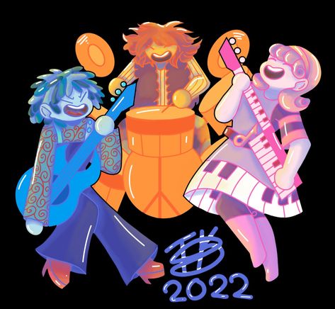 Doodlebops jamming out sticker design The Doodlebops, Zodiac Wheel, Lagoona Blue, Frankenstein's Monster, Princess Celestia, Princess Luna, Pbs Kids, Rainbow Star, Pixar Movies