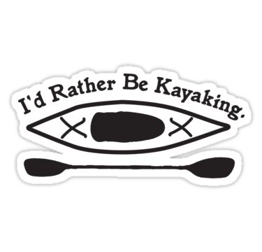 Kayak design illustration line drawing of kayak and paddle and text, I’d rather be kayaking. From Pen to Pixel Creative. • Also buy this artwork on stickers, apparel, phone cases, and more. Kayaking Pictures, Kayaking Quotes, Kayak Fishing Setup, Kayak Fishing Diy, Kayak Stickers, Kayak Decals, Kayaking Tips, Black And White Stickers, Kayak Camping