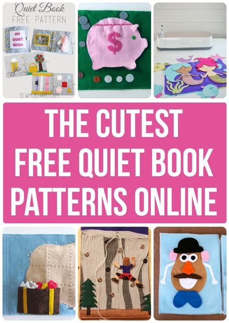 Free Quiet Book Patterns - such cute ideas, and each has a free printable quiet book template!#sewmuchado #sewing #quietbook #freepattern Free Quiet Book Patterns, Perlengkapan Bayi Diy, Quiet Book Tutorial, Quiet Book Templates, Trendy Sewing Projects, Diy Quiet Books, Trendy Sewing Patterns, Baby Quiet Book, Sew Projects