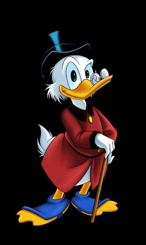 Dagobert Duck, Old Cartoon Characters, Disney Characters Wallpaper, Uncle Scrooge, Duck Cartoon, Disney Cartoon Characters, Disney Duck, Looney Tunes Cartoons, Disney Art Drawings