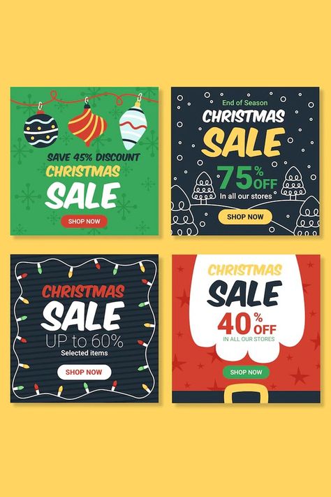 Sales Poster, Social Media Campaign Design, Promotion Marketing, Design Campaign, Promote Small Business, Christmas Instagram, Instagram Feed Layout, Business Christmas, Christmas Promotion