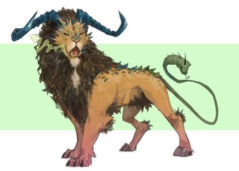 ArtStation - Creature dailies Lion Creature, Creature Inspiration, Monster Hunter Art, Monster Illustration, Creature Artwork, Dnd Monsters, Fantasy Beasts, Monster Concept Art, Fantasy Monster