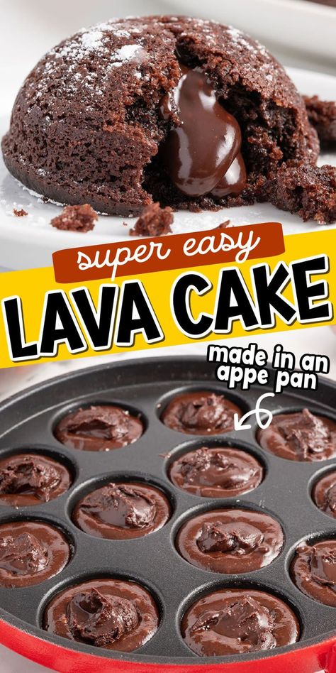 Mini Lava Cakes, Lava Cake Recipe Easy, Persnickety Plates, Molten Lava Cakes Recipe, Cake Princess, Baked Cake, Lava Cake Recipes, Princess Pinky Girl, Pinky Girl