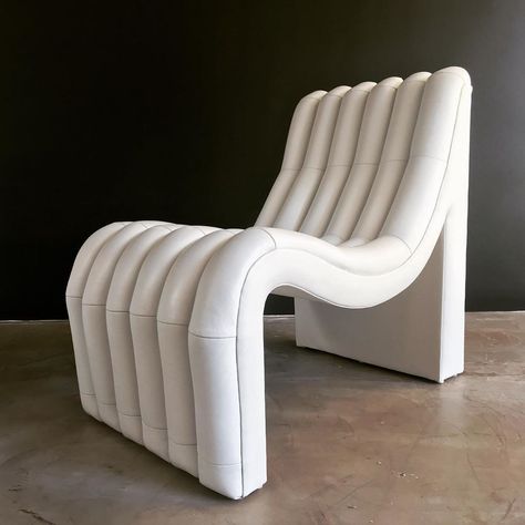 Shine By S.H.O on Instagram: “SCULPTURAL | Shine by S.H.O Sacha Chair in white leather #modern #art #madeincalifornia: : : : : :  #luxurybrand  #salonedelmobile2019…” White Chair, Upholstered Chairs, White Leather, Luxury Branding, Modern Art, Sculpture, Leather, Furniture, On Instagram