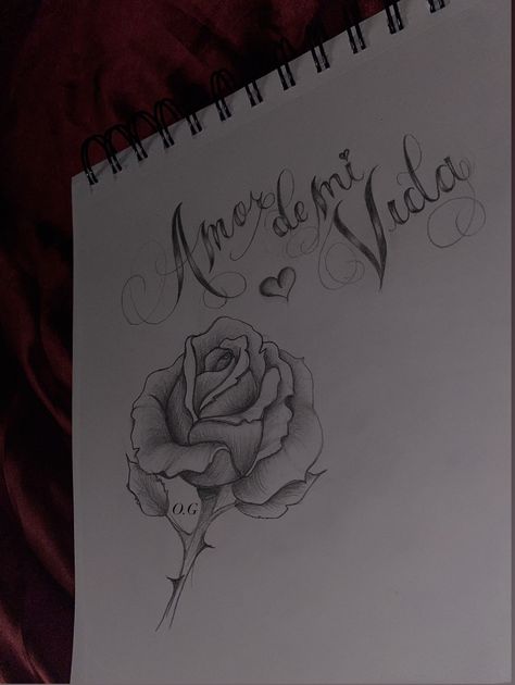 Valentines Love Art, Cursive Lettering, Rose Art, Love Letter Chicana Art Easy, Easy Drawings For Husband, Amor Eterno Drawing, Chicana Love Letters, Chicano Love Letters For Him, Old School Drawings Cholo Love Easy, Love Letters Chicano, Love Letter Drawings, Chicano Drawings Love