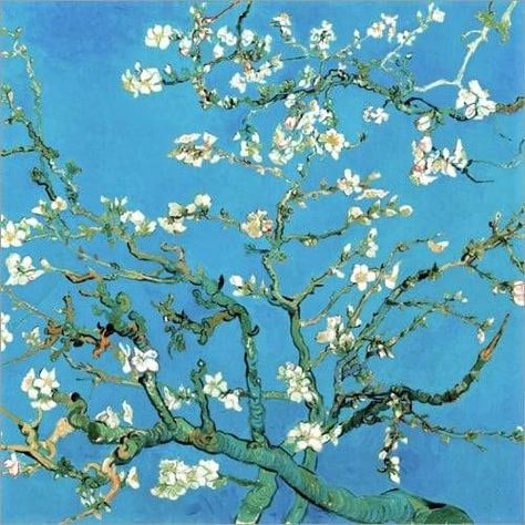 Van Gogh Flower Paintings, Desenhos Van Gogh, Van Gogh Flowers, Van Gogh Drawings, Famous Art Paintings, Artist Van Gogh, Van Gogh Almond Blossom, Almond Tree, Vincent Van Gogh Art