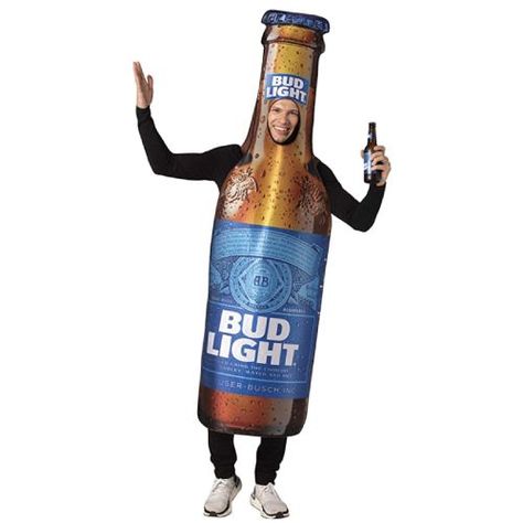 Bud Light Beer Bottle | Creative Halloween costumes for work Bottle Costume, Work Appropriate Halloween Costumes, Costumes For Work, Halloween Costumes For Work, Bud Light Beer, Light Halloween, Beer Outfit, Adult Halloween Party, Beer Brands