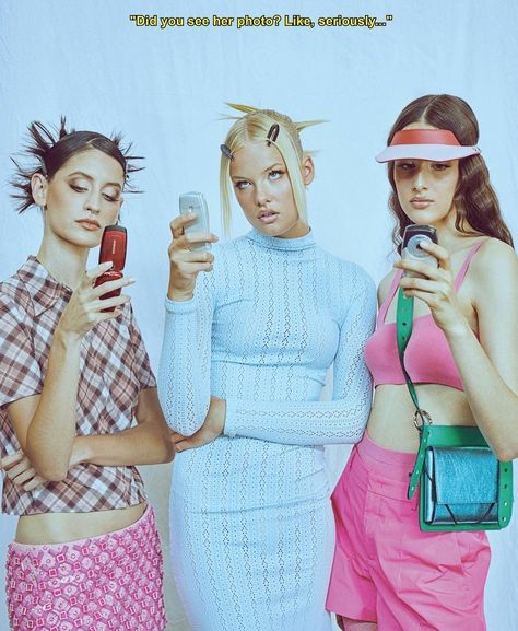 Being An Influencer, Y2k Photos, Vogue Portugal, Vogue Editorial, Fashion Photography Inspiration, Fashion Photography Editorial, 2000s Fashion, Fashion Photoshoot, Mean Girls