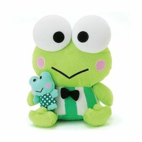 Keroppi Plush, Stuffed Animal, We Heart It, Hello Kitty, Kitty, Lost, Japan, Green