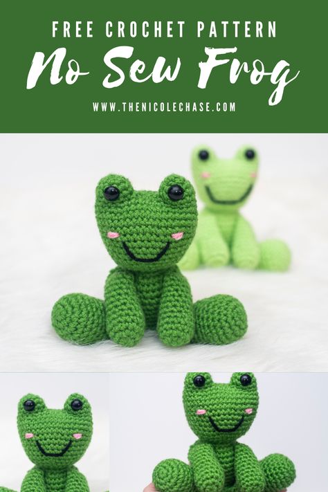 Easy Crochet Frog Free Pattern, Sew Frog, Crochet Stuffed Animals, Frog Crochet Pattern, Diy Crochet Amigurumi, Frog Amigurumi, Amigurumi Frog, Frog Crochet, Frog Pattern