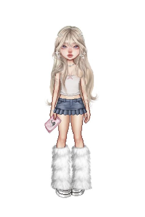 Game: Everskies, Don't forget to credit me ♡ Slay Girl, Fashion Gal, Bratz Inspired Outfits, Ways To Wear A Scarf, Virtual Fashion, Performance Outfit, Kpop Fashion, Cute Characters, Cute Cartoon Wallpapers