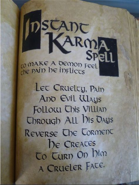 Karma Spells, Karma Spell, Dionysus God, Witchcraft Spells For Beginners, Charmed Book Of Shadows, Wiccan Crafts, Spells For Beginners, Wiccan Magic, Magic Spell Book