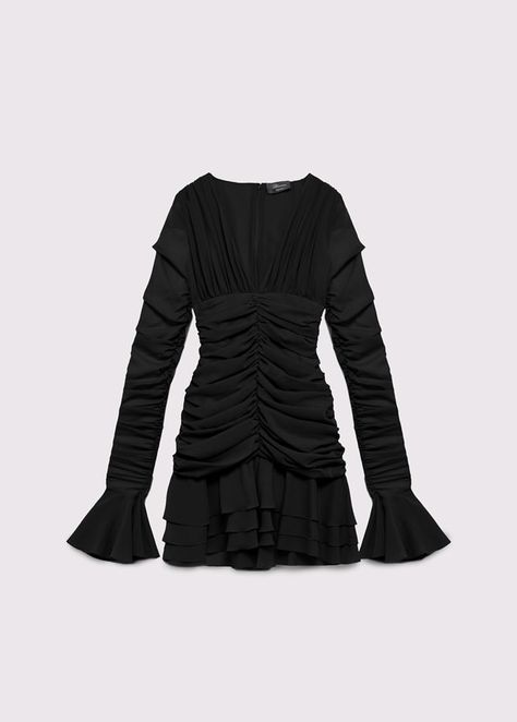 Vampires Wife, Black Silk Dress, Casual Clothing, Asymmetrical Dress, Black Booties, Women Dresses, Pleated Dress, Short Dress, Quotes Deep