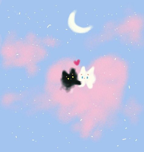 Cat Relationship, Relationship Drawing, Animal Relationships, Spiritual Animal, Fly Me To The Moon, Animal Illustrations, I Love My Girlfriend, Graphic Design Lessons, Cat People