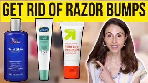 Dermatologist shaving tips to get rid of razor bumps. How To Get Rid Of Razor Bumps On Vag, Razor Bumps Remedy, Shaving Bumps, Tend Skin, Shaving Tips, Razor Bumps, Razor Burns, Acne Spots, Clear Acne