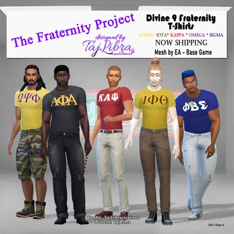 Divine 9 Sims 4 Cc, Sims 4 Divine 9 Cc, Sims 4 Sorority Mod, Sims 4 Cc Sorority, Sims 4 Fraternity Cc, Sims 4 Sorority Cc, Sims 4 College, Grandma Clothes, Sims 4 Male Clothes