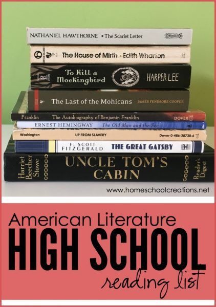 FREE American Literature Reading List for High School | Free Homeschool Deals © American Literature High School, High School Reading List, Teaching American Literature, High School Language Arts, High School Literature, High School Reading, Homeschool High School, High School English, School Curriculum