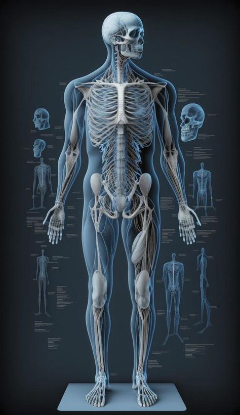 full Human body anatomy. 3d rendering, anatomical drawing, body muscular system sketch drawing, Generate Ai Health Illustration Art, Human Body Anatomy Art, Human Body Sketch, Full Body Anatomy, Skeleton Island, Clinic Decoration, Full Body Sketch, Human Body Bones, Human Muscular System