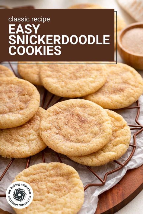 Big Batch Snickerdoodle Cookies, Cookies For Christmas Exchange, Sinkerdoodle Cookies, Easy Snickerdoodle Cookies, Snickerdoodle Recipes, Snickerdoodle Cookies Recipe, Easy Snickerdoodles, Snickerdoodle Cookies Easy, Pillsbury Cookies